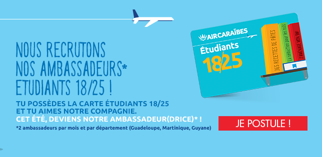 Air Caraïbes recrute des étudiants!
